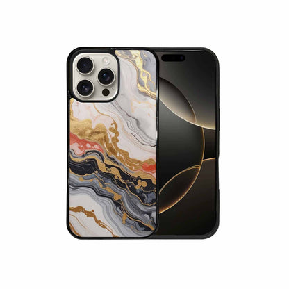 iPhone 16 Pro Max Case — Marble Vein Marble Veins Pattern Hundreds, Custom Printed Phone Case