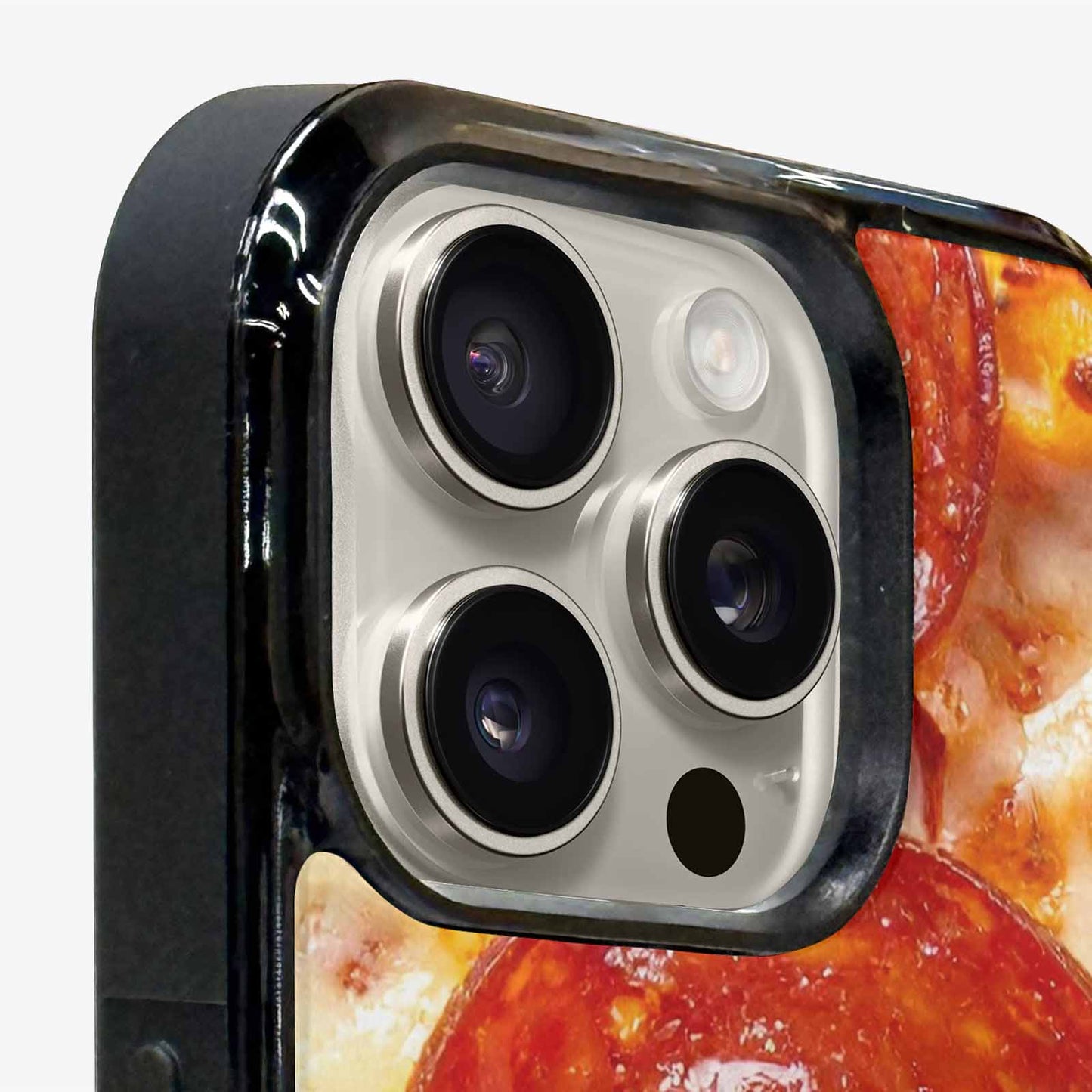 iPhone 16 Pro Max Case — Pepperoni Pizza Print, Custom Made Phone Cover