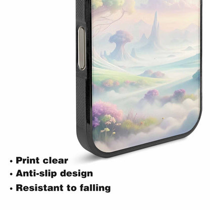 iPhone 16 Pro Case — Surrealist Dreamscape Illustration Pattern, Unique Phone Case Design