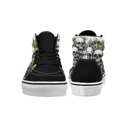 MEN'S Rainbow From Skull S High Top Canvas Cottagecore Custom Sneakers