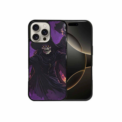 iPhone 16 Pro Max Case — Scary Horror Halloween Art Print Edge, Personalized Phone Case