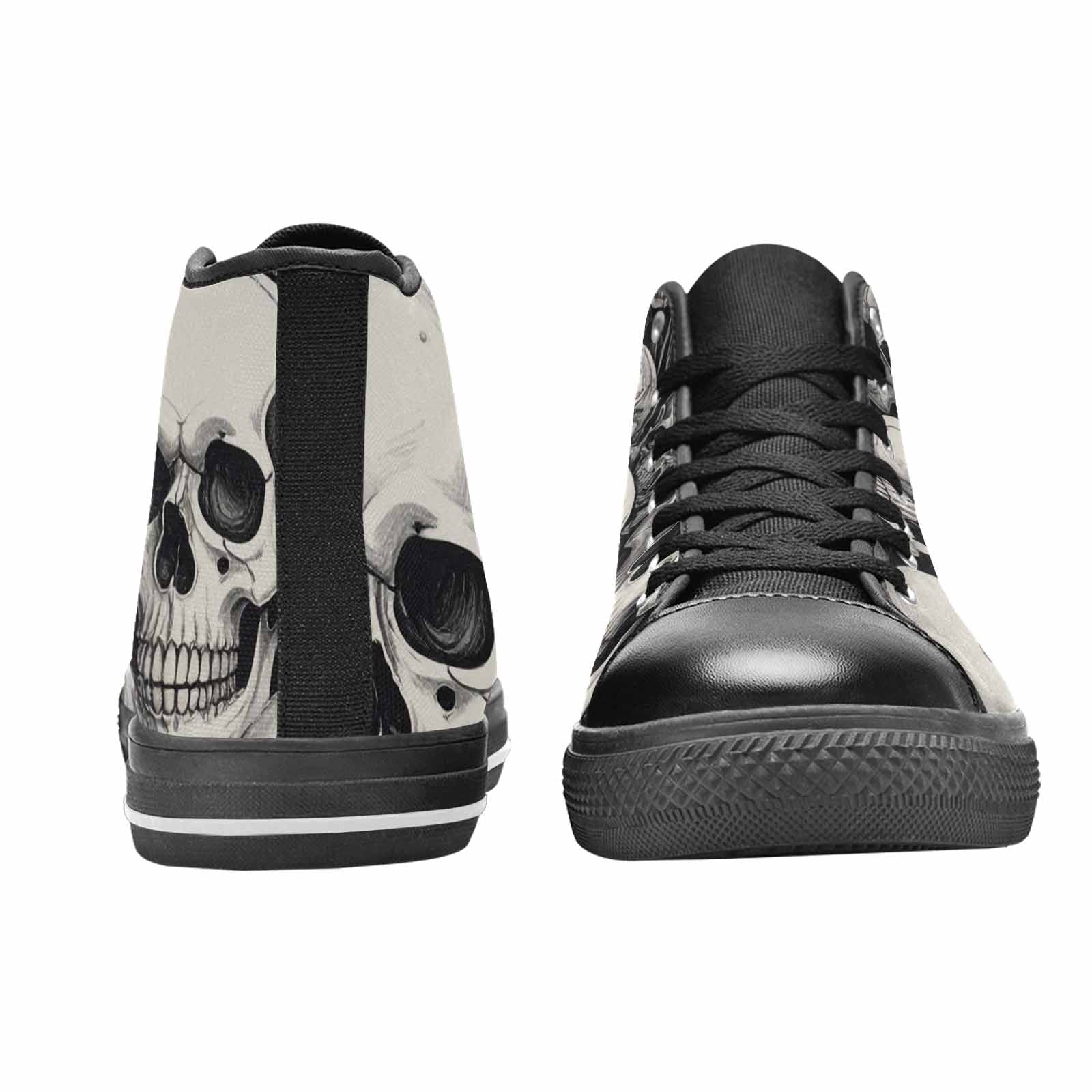 WOMEN'S Skulls - Classic High Top Canvas Surreal Custom Shoes