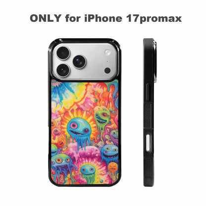 iPhone 17 Pro Max Case — Aliens Tie Dyemelting Aliens Tie Dye, Custom Art Phone Cover