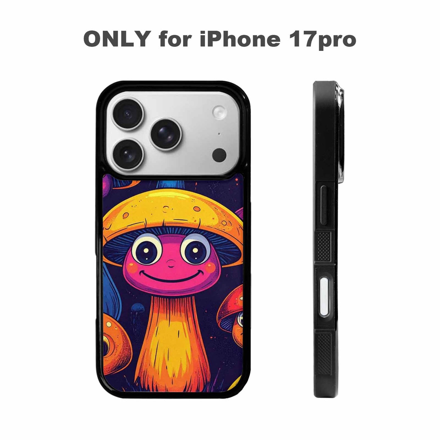 iPhone 17 Pro Case — Retro Mushroom Cartoon Art Pattern Retro, Original Design Phone Case