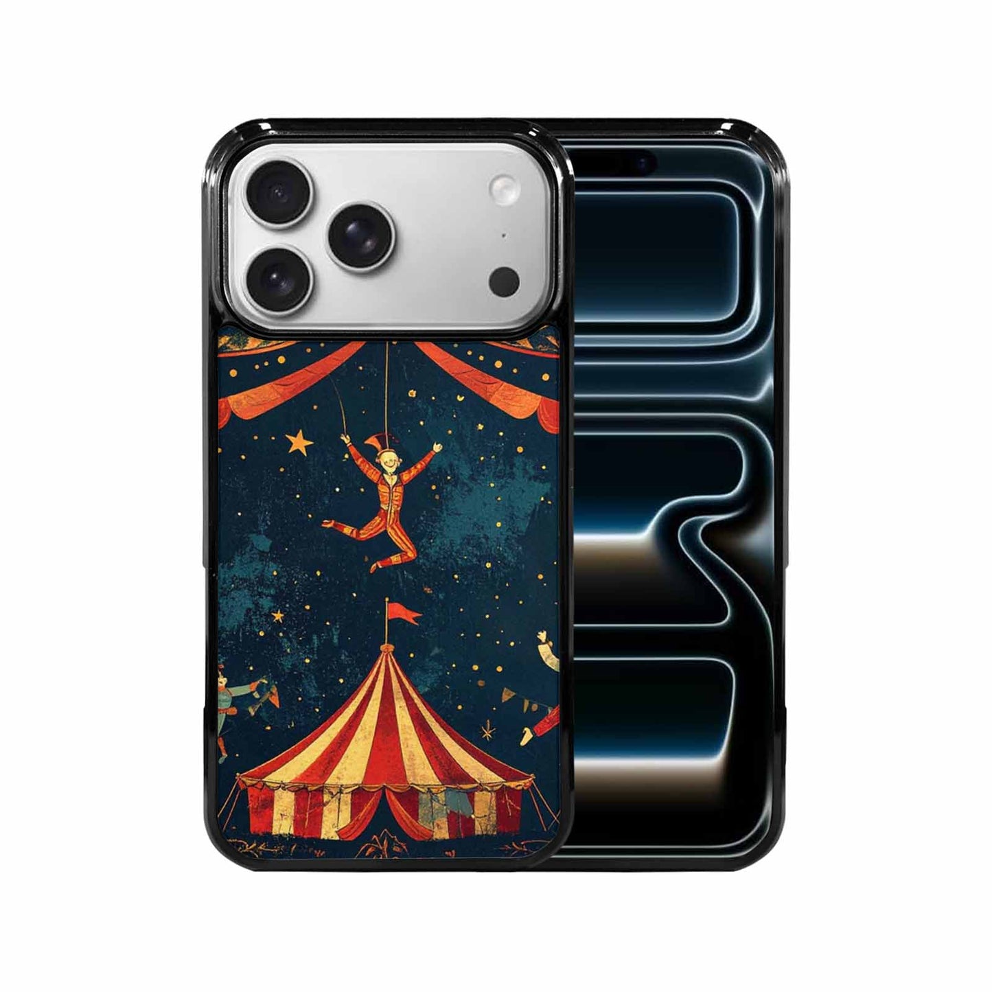 iPhone 17 Pro Max Case — Vintage Circus Art Pattern Retro Vintage, Custom Art Phone Cover