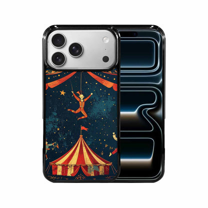 iPhone 17 Pro Max Case — Vintage Circus Art Pattern Retro Vintage, Custom Art Phone Cover