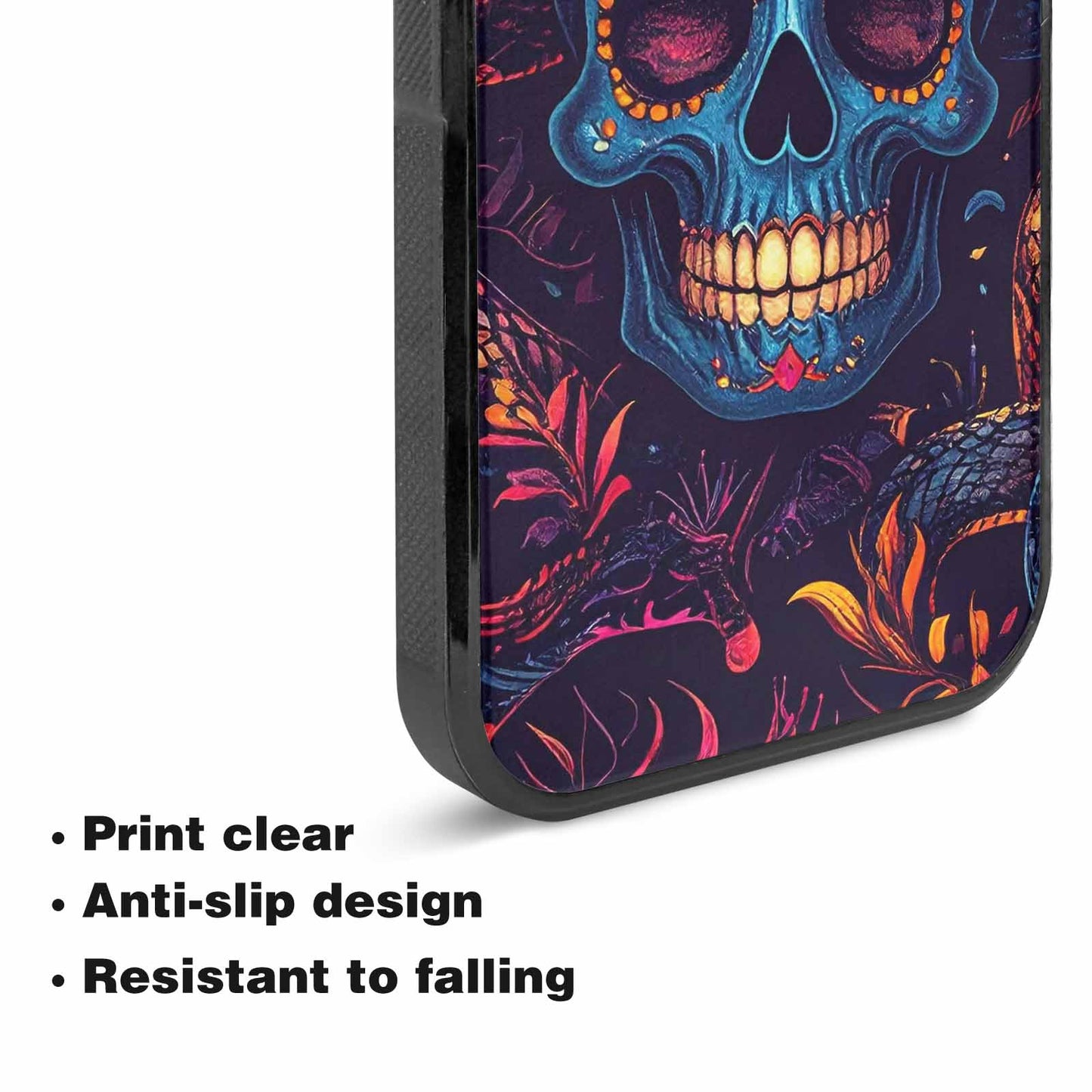 iPhone 15 Plus Case — Snake Skulls Print Custom, Customized Protective Case