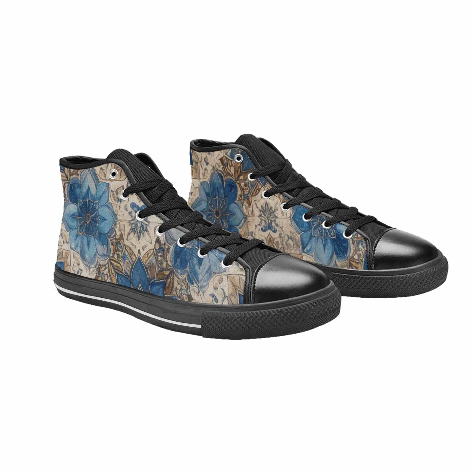 MEN'S Mandala High Top Canvas Dark Academia Custom Sneakers