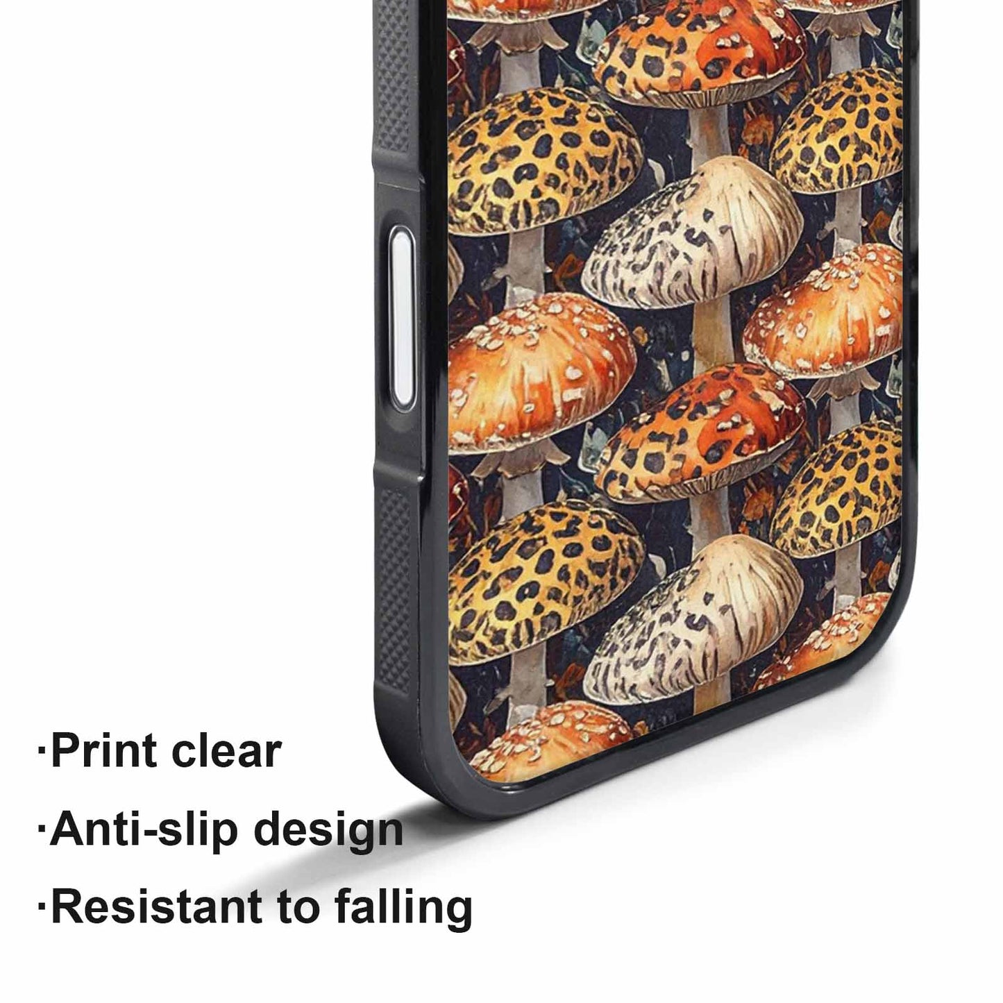 iPhone 17 Pro Case — Mushrooms Pattern Hundreds Of Original Art, Custom Art Phone Cover