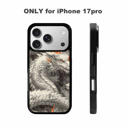 iPhone 17 Pro Case — Retro Dragons Flame Retro Vintage, Custom Art Phone Cover