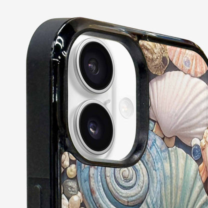 iPhone 16 Case — Seashell Collage Seashell Collage Pattern Hundreds, Unique Phone Case Design