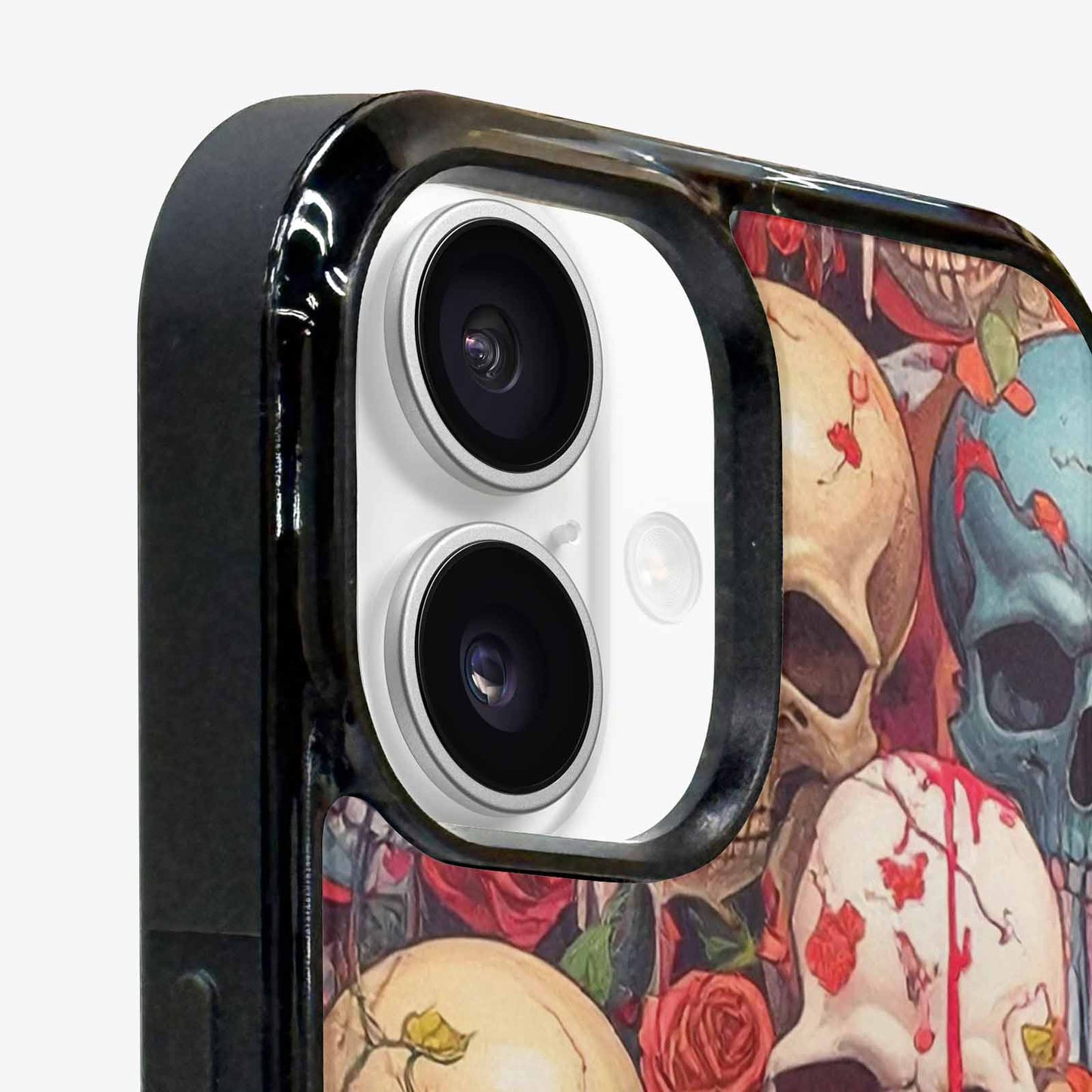 iPhone 16 Case — Skulls And Roses Skulls And Roses, Custom Phone Case