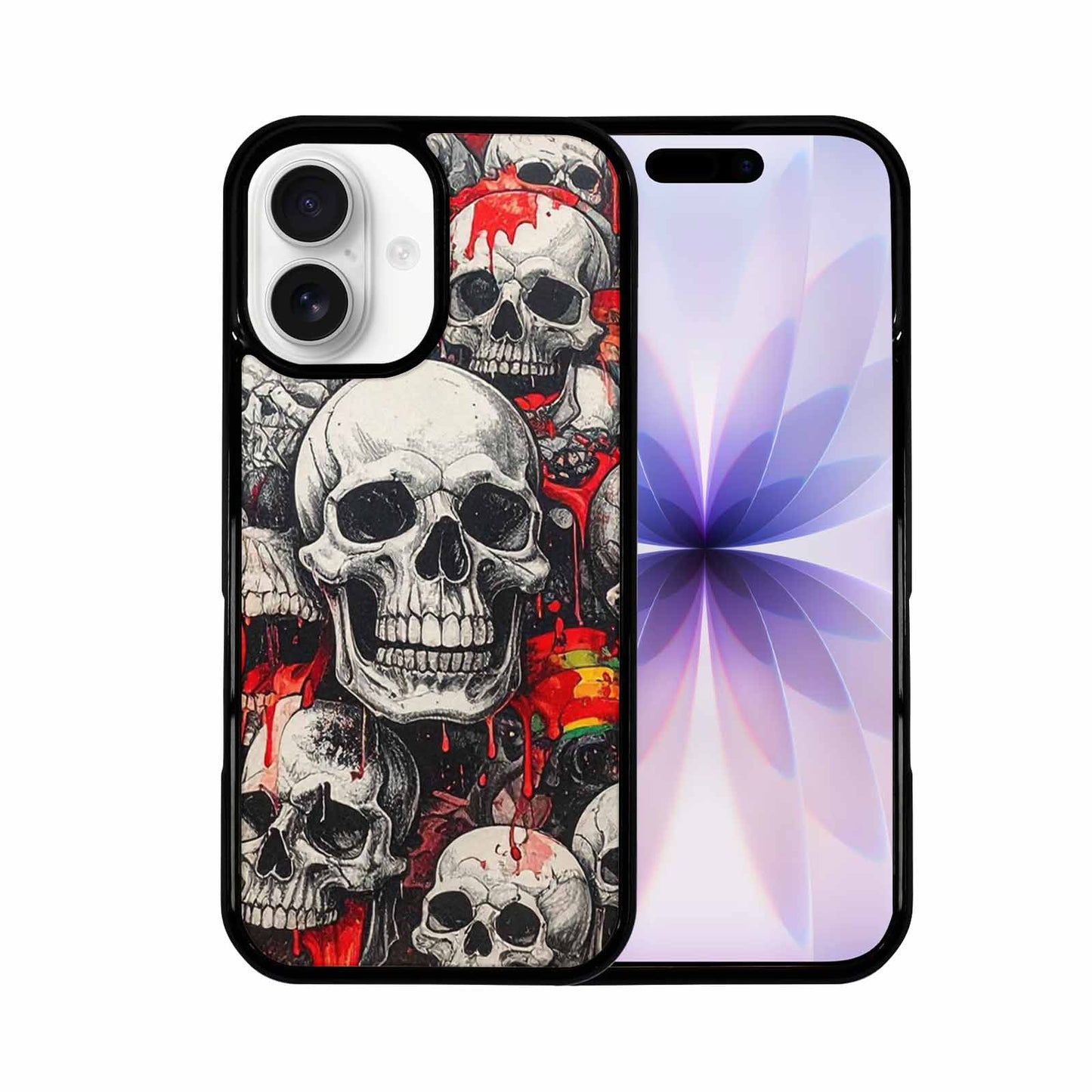 iPhone 17 Case — Rainbow From Skull\'s Mouth Gothic Skulls, Customized Protective Case