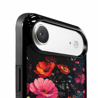 iPhone 17 Air Case — Shadowy Glitch Floral Pattern Hundreds Floral, Unique Phone Case Design