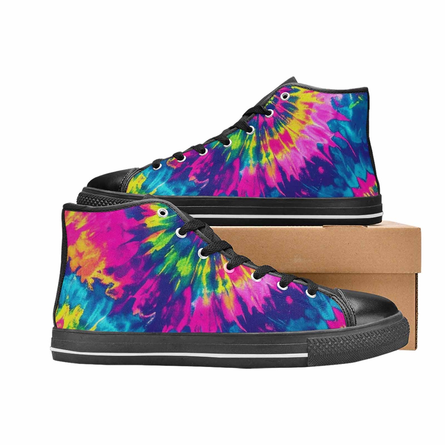 MEN'S Tie Dye - High Top Canvas Vivid Shoes