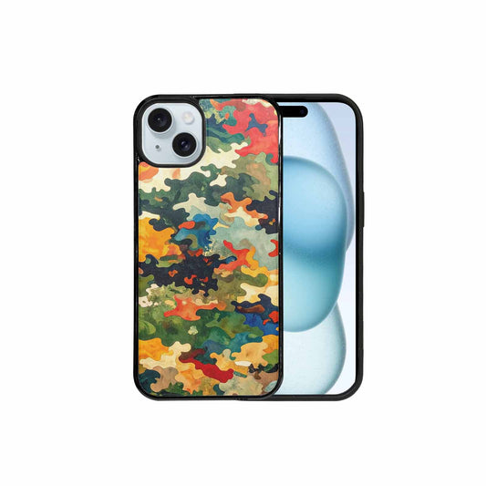 iPhone 15 Plus Case — Camo Patches Full Color Vibrant Camo, Custom Made Phone Cover
