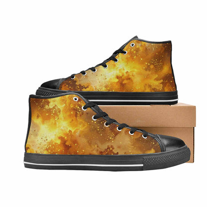 MEN'S Galaxy Art - High Top Canvas Aesthetic Shoes