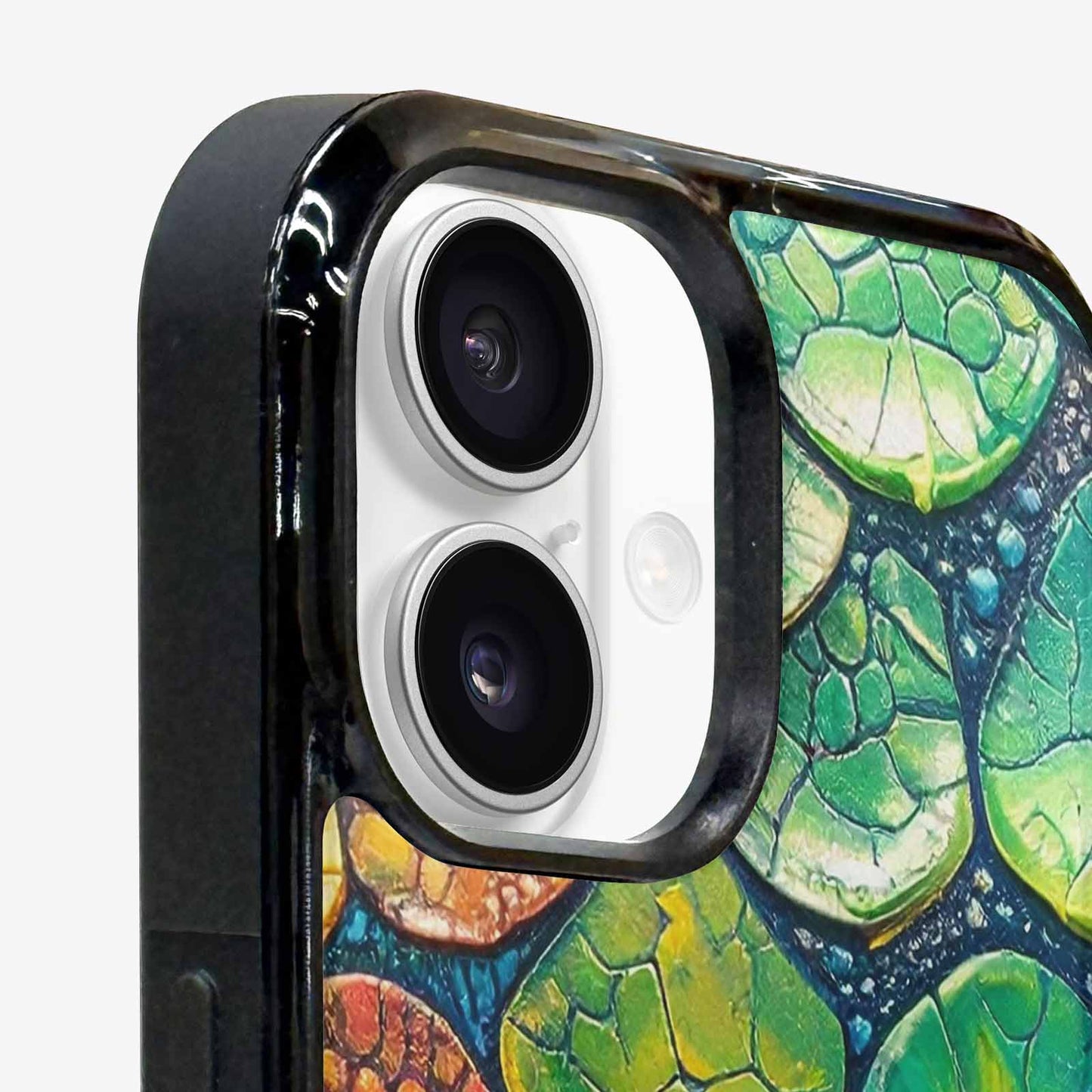 iPhone 16 Case — Reptile Scale Full Color Vibrant Reptile, Unique Phone Case Design