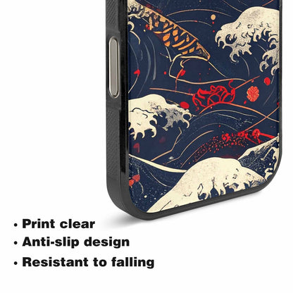 iPhone 16 Pro Max Case — Samurai Art Repeat Pattern, Custom Designed Case Cover