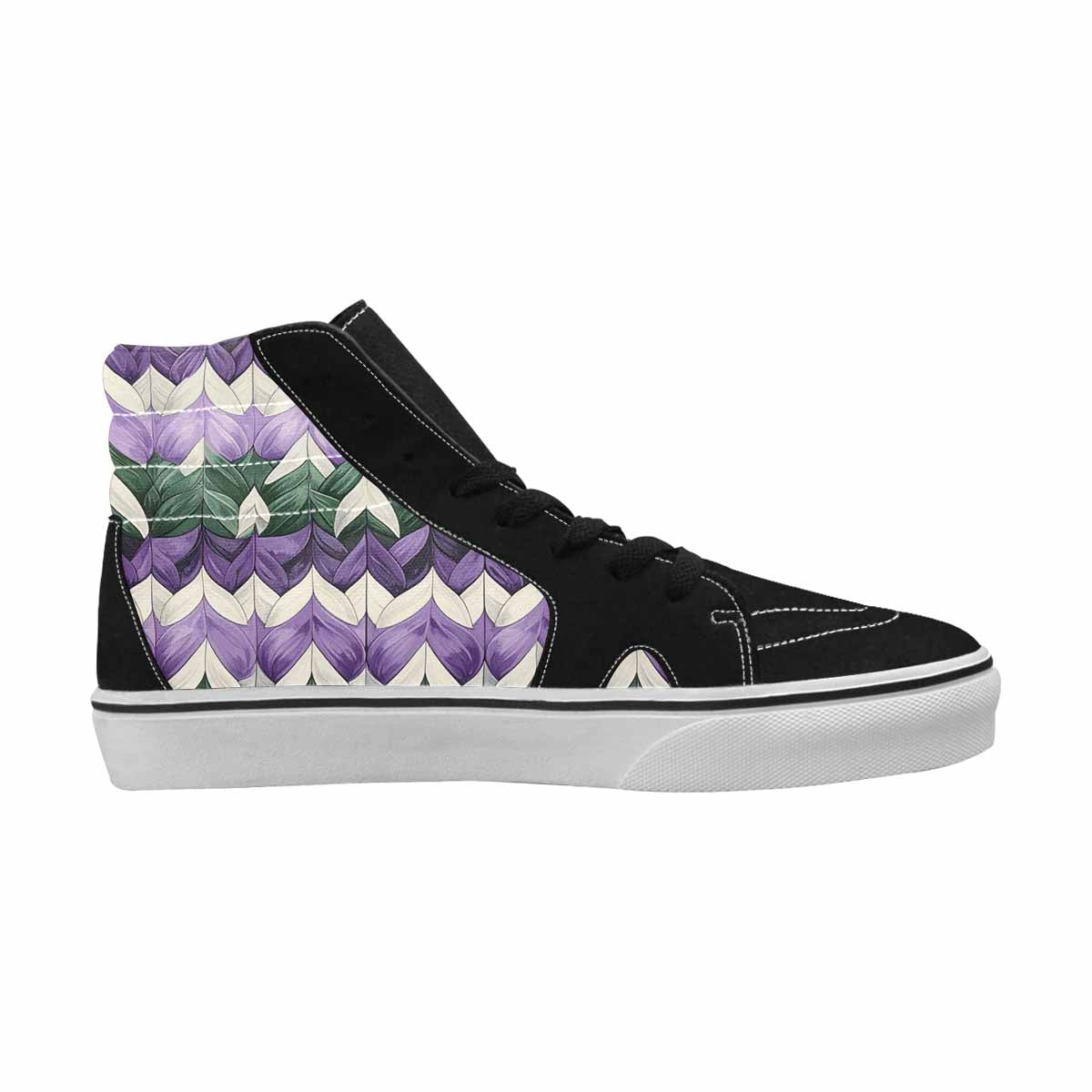 MEN'S Genderqueer Flag Color High Top Canvas Surreal Shoes