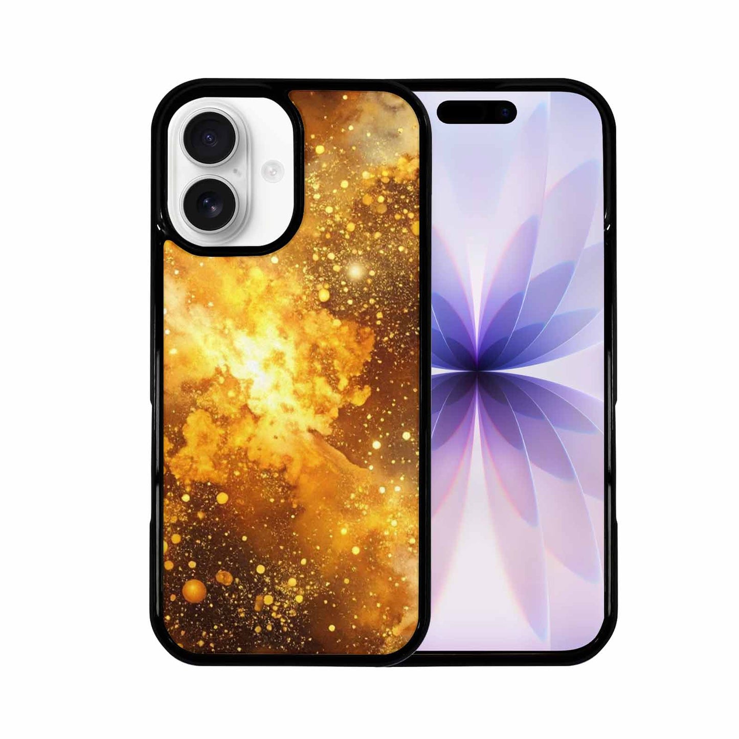 iPhone 17 Case — Galaxy Art Golden Cosmic Galaxy Space, Custom Printed Phone Case
