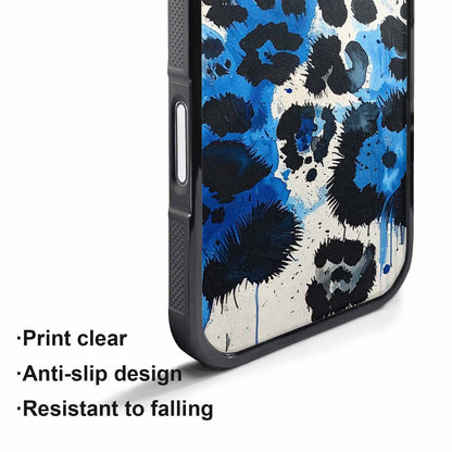 iPhone 17 Air Case — Animal Print Black Blue Ink Animal, Custom Made Phone Cover