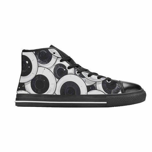 WOMEN'S Googly Cartoon Eyeballs High Top Canvas Neon Fantasy Shoes