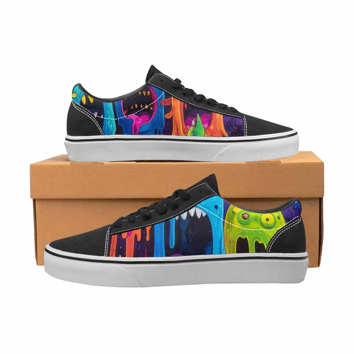 WOMEN'S Ice Cream Monsters  Lace-Up Canvas Y2K Shoes