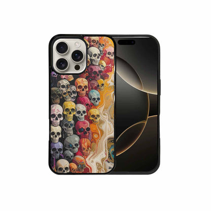 iPhone 16 Pro Max Case — Skulls Marbleskulls Pattern, Custom Designed Case Cover