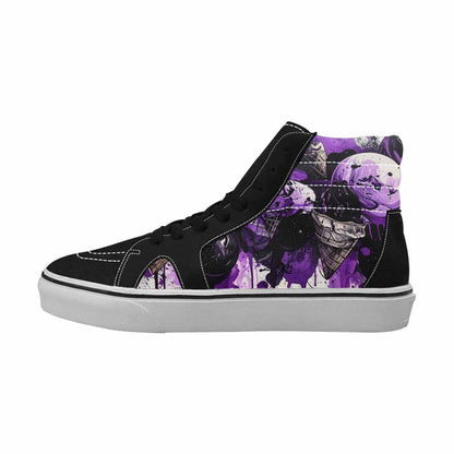 MEN'S Ice Cream Motif High Top Canvas Grunge Custom Shoes