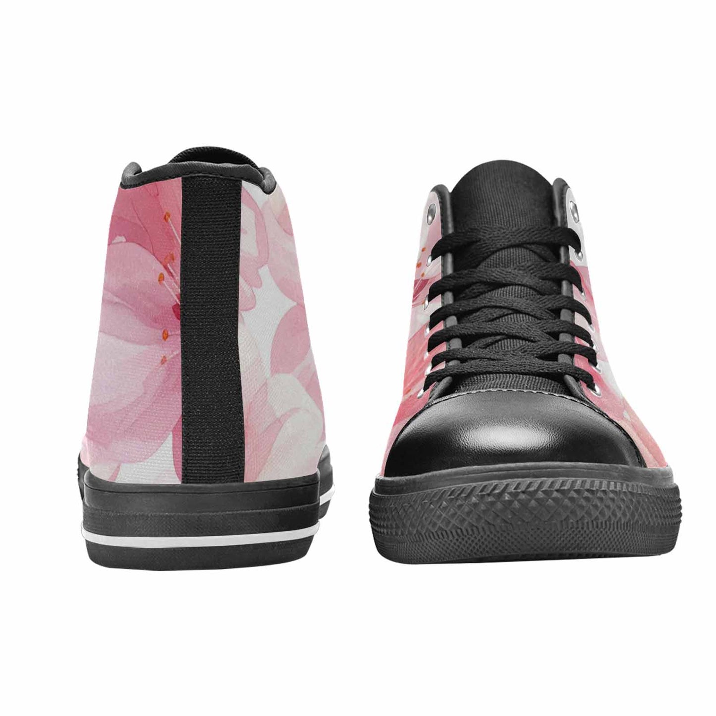 MEN'S Japanese Cherry Blossom High Top Canvas Y2K Custom Shoes