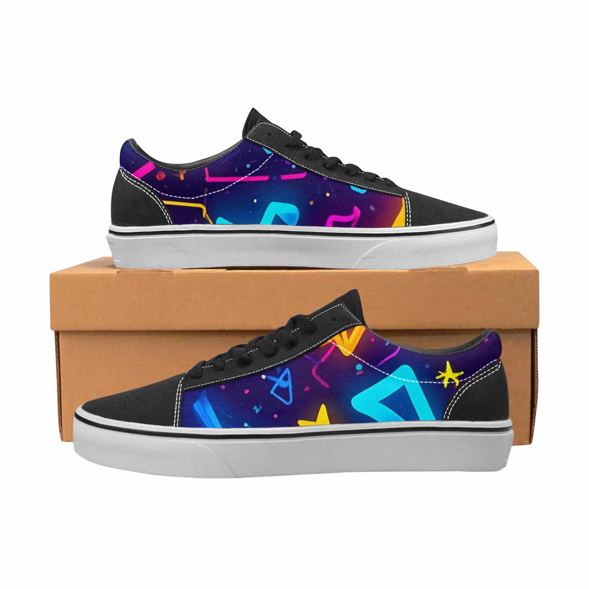 WOMEN'S 80s Retro Motif 80s Lace-Up Canvas Aesthetic Shoes