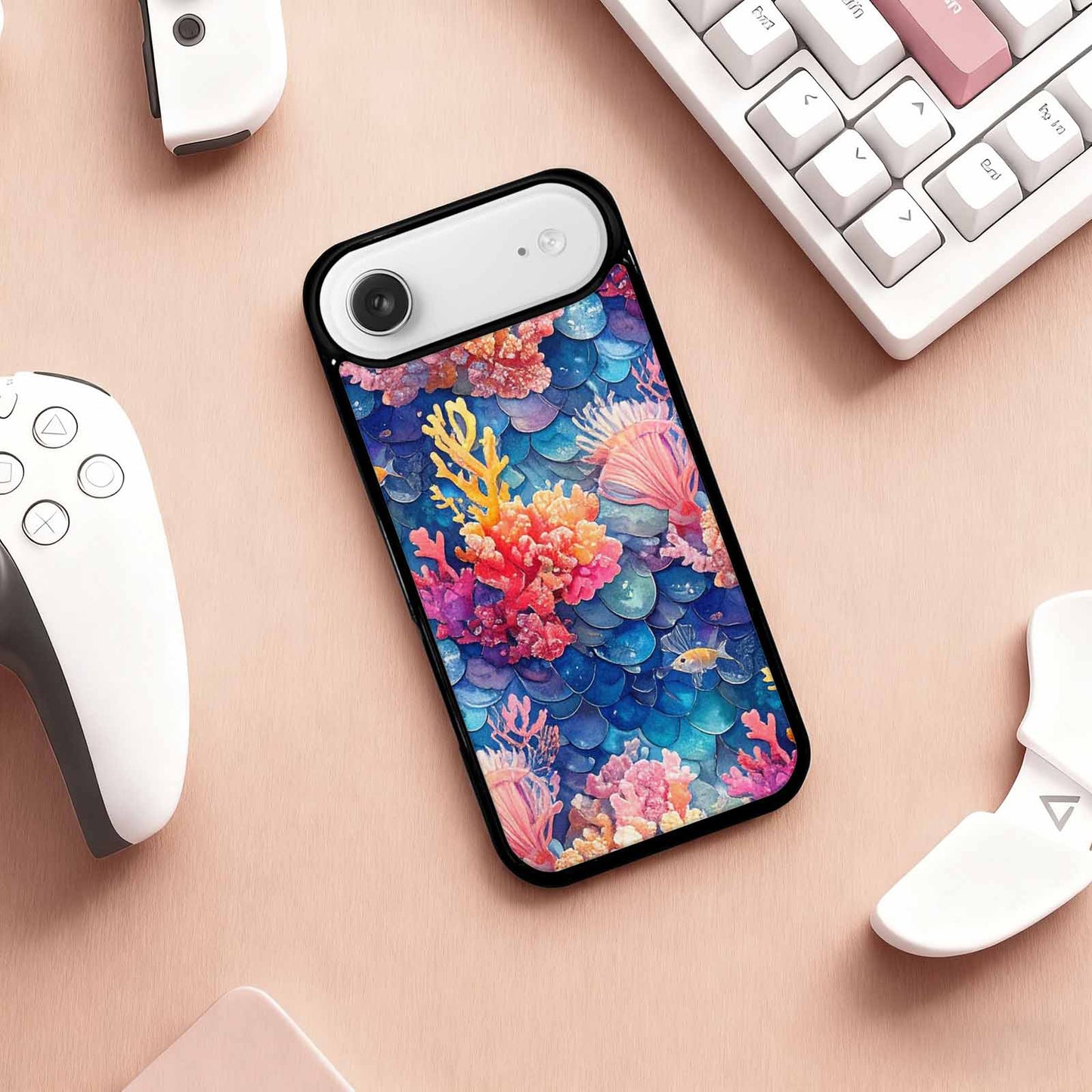 iPhone 17 Air Case — Small Fish Scale And Coral Original, Custom Made Phone Cover