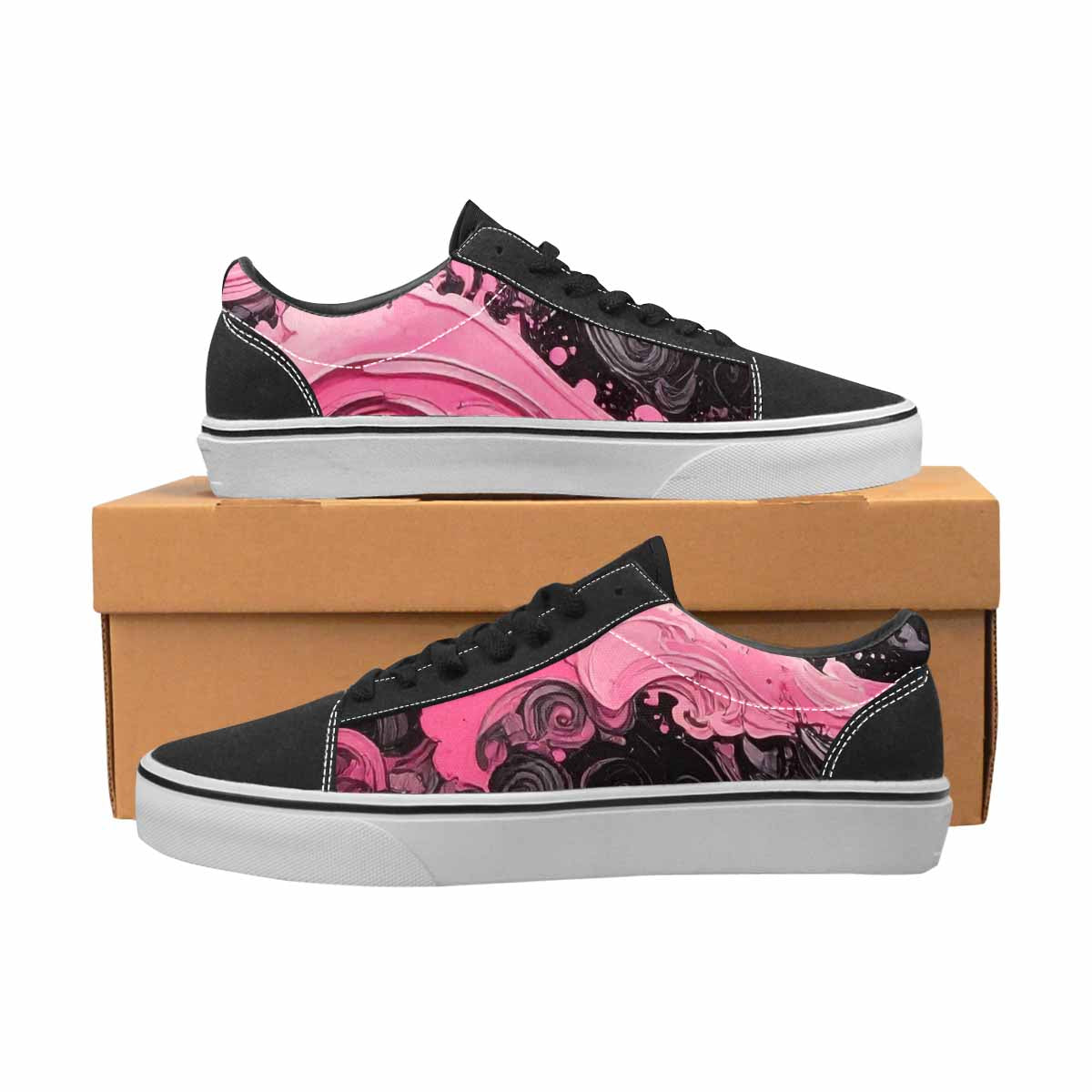 WOMEN'S Van Gogh Swirl Lace-Up Canvas Dreamcore Shoes