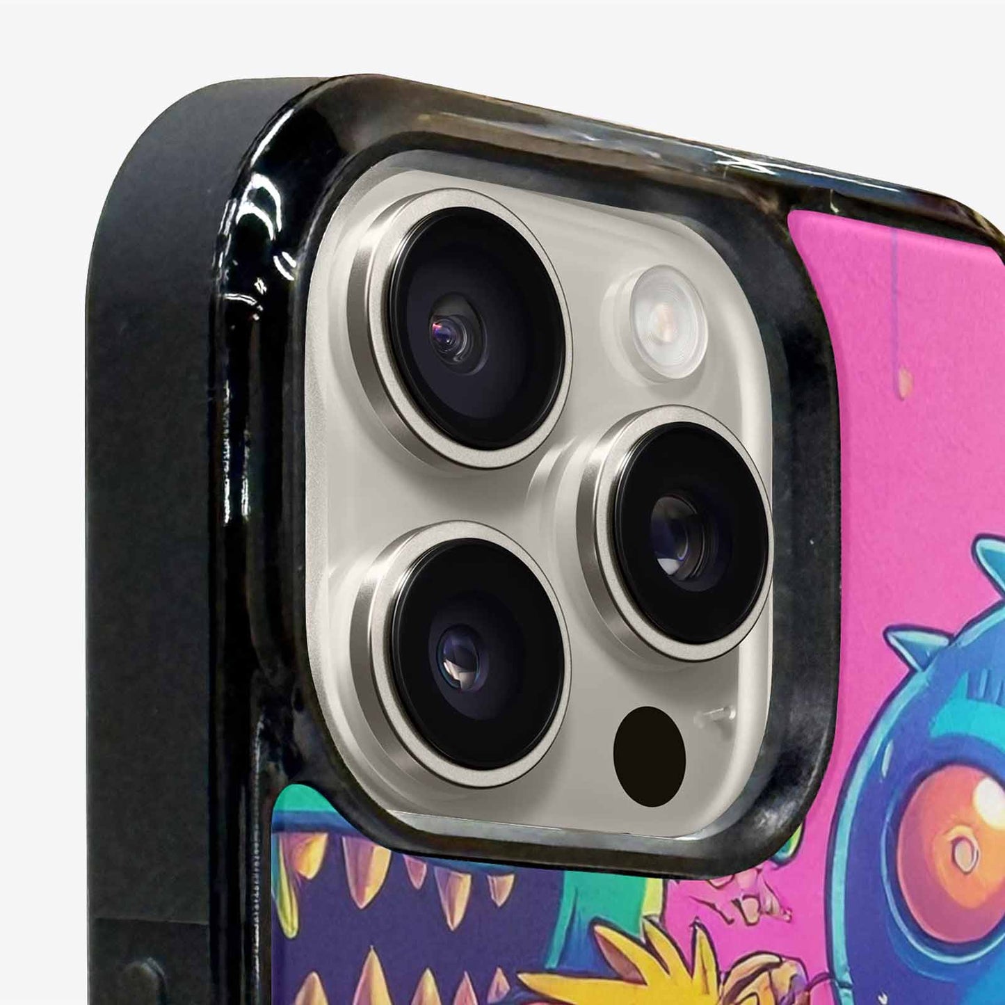 iPhone 16 Pro Max Case — Overlapping Endlessly No Empty Space Monsters, Custom Art Phone Cover