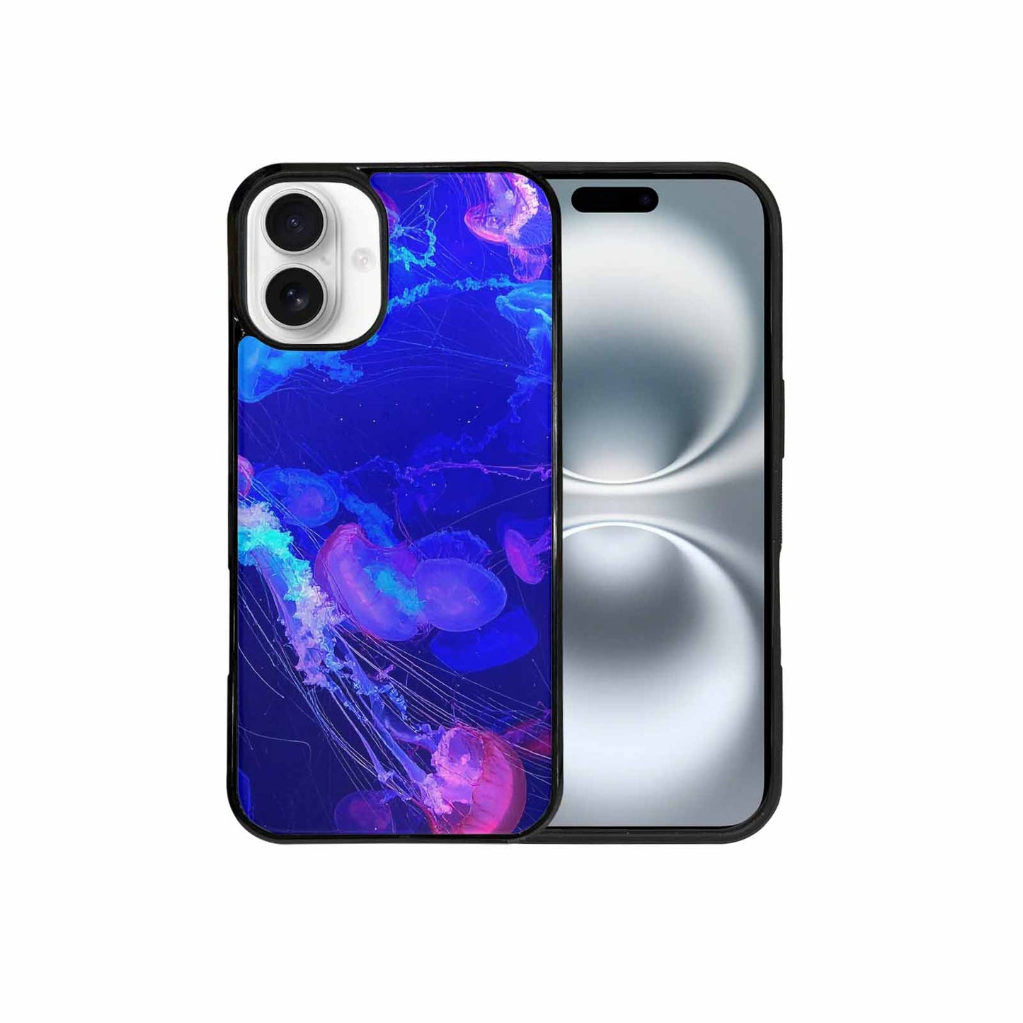 iPhone 16 Plus Case — Jellyfish Glow Jellyfish Glow Pattern Hundreds, Custom Print Case Cover