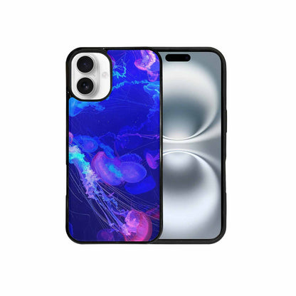 iPhone 16 Plus Case — Jellyfish Glow Jellyfish Glow Pattern Hundreds, Custom Print Case Cover