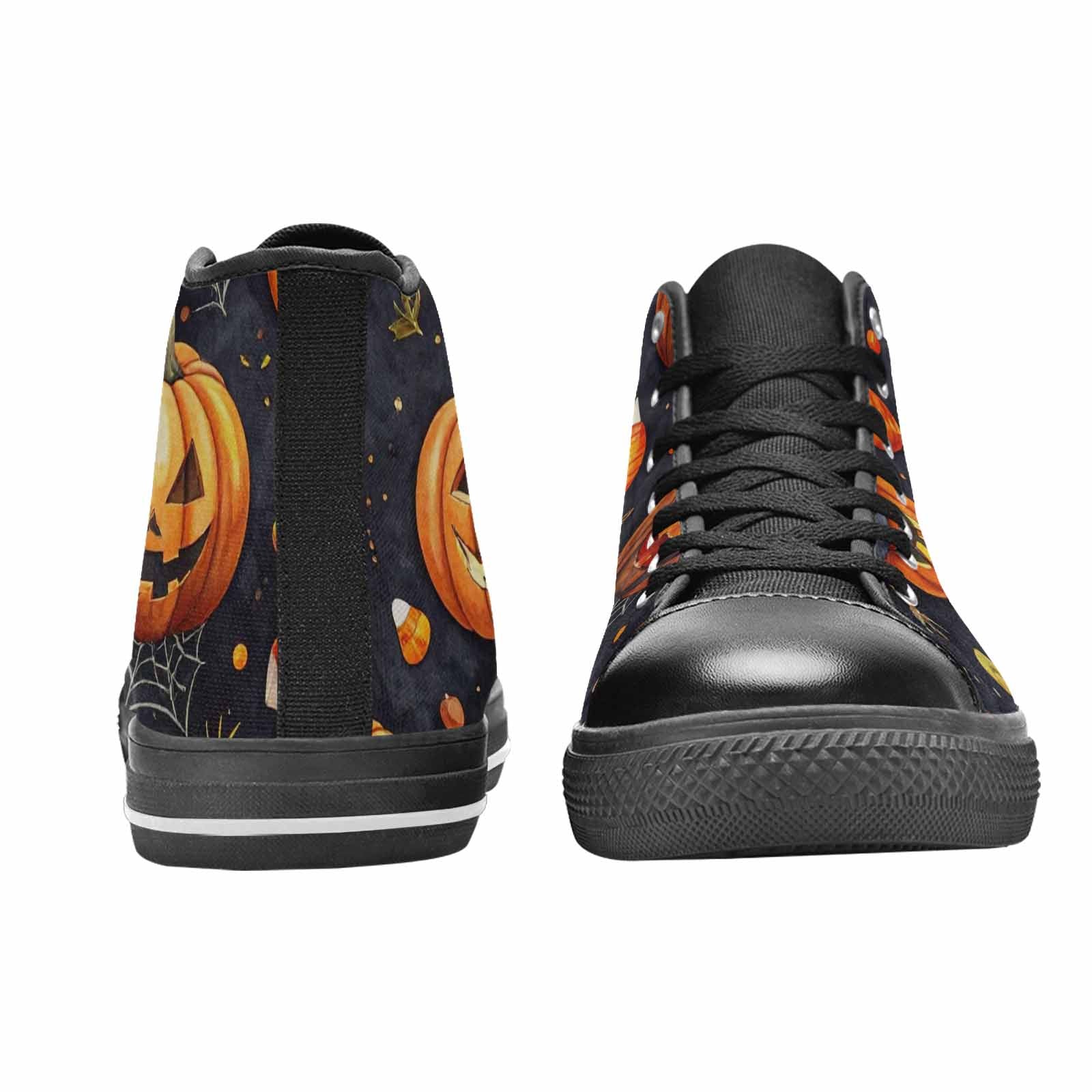 WOMEN'S Halloween High Top Canvas Vibrant Chaos Shoes