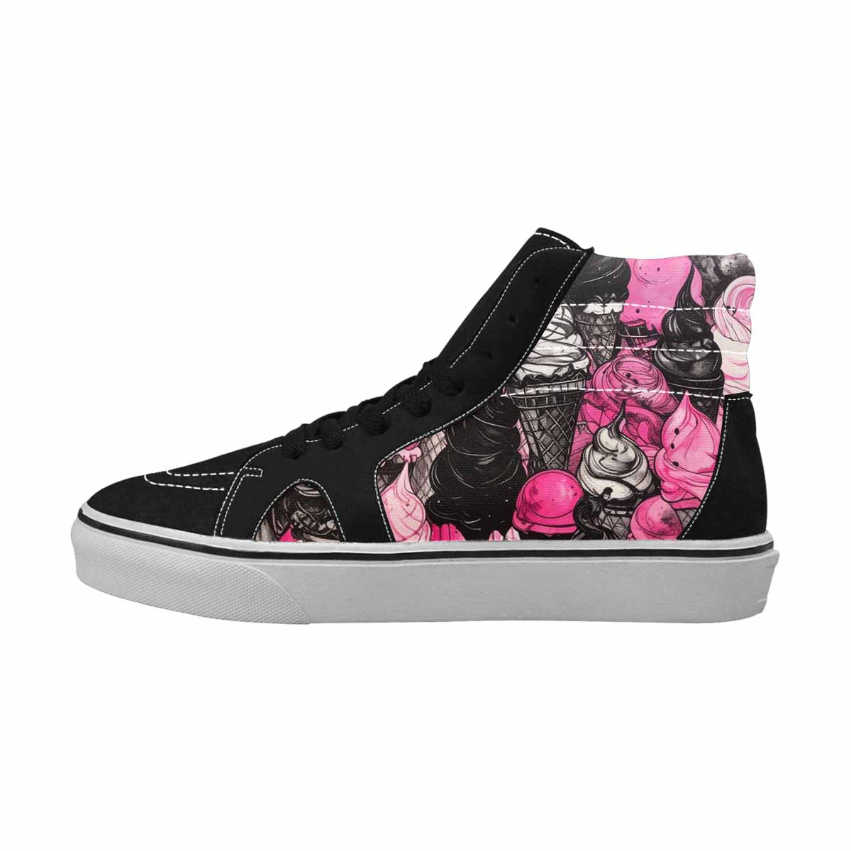 MEN'S Ice Cream Motif High Top Canvas Y2K Shoes