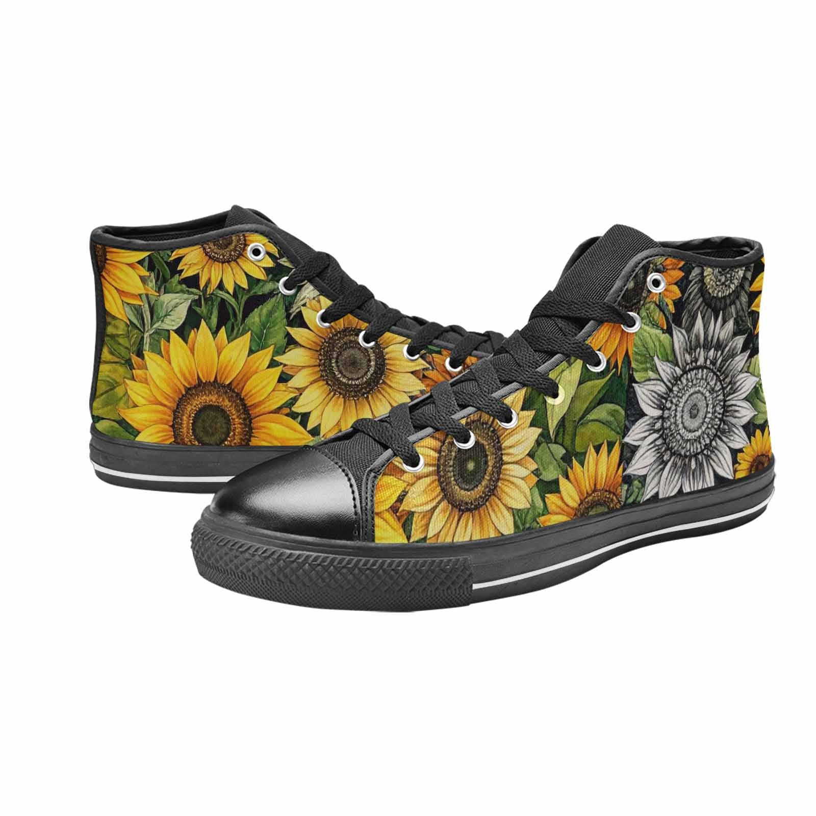 MEN'S Sunflower High Top Canvas Neon Fantasy Sneakers