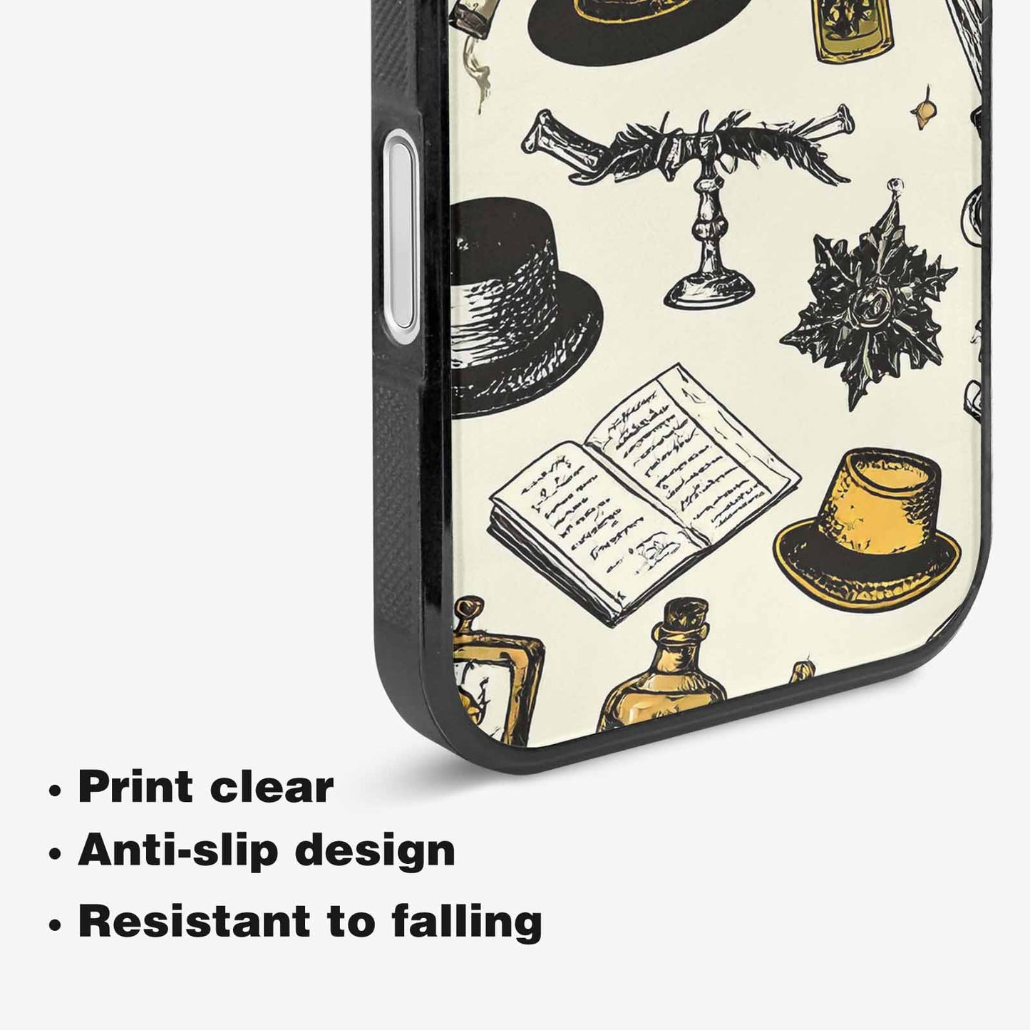 iPhone 16 Case — Noir Spy Silhouette Pen Ink Noir, Custom Art Phone Cover