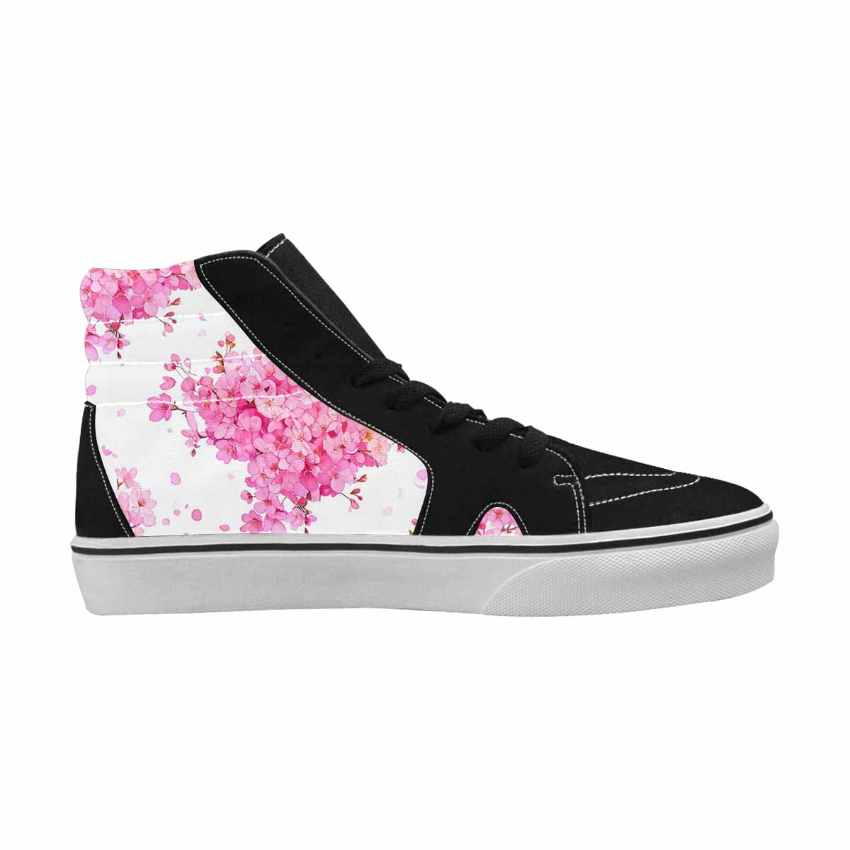 MEN'S Cherry Blossom Branch Cherry High Top Canvas Neon Fantasy Shoes