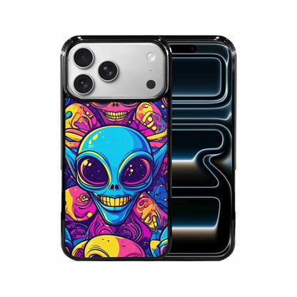 iPhone 17 Pro Max Case — Alien Ufo Cartoon Art Alien Scifi, Unique Phone Case Design