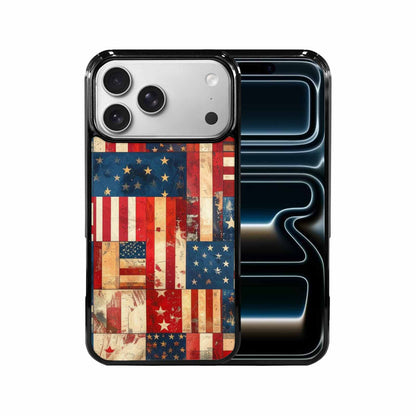 iPhone 17 Pro Max Case — Small American Flag Stars Galaxy Space, Custom Designed Case Cover