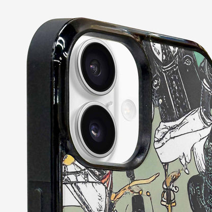 iPhone 16 Case — Noir Spy Silhouette Pen Ink Noir, Custom Print Case Cover