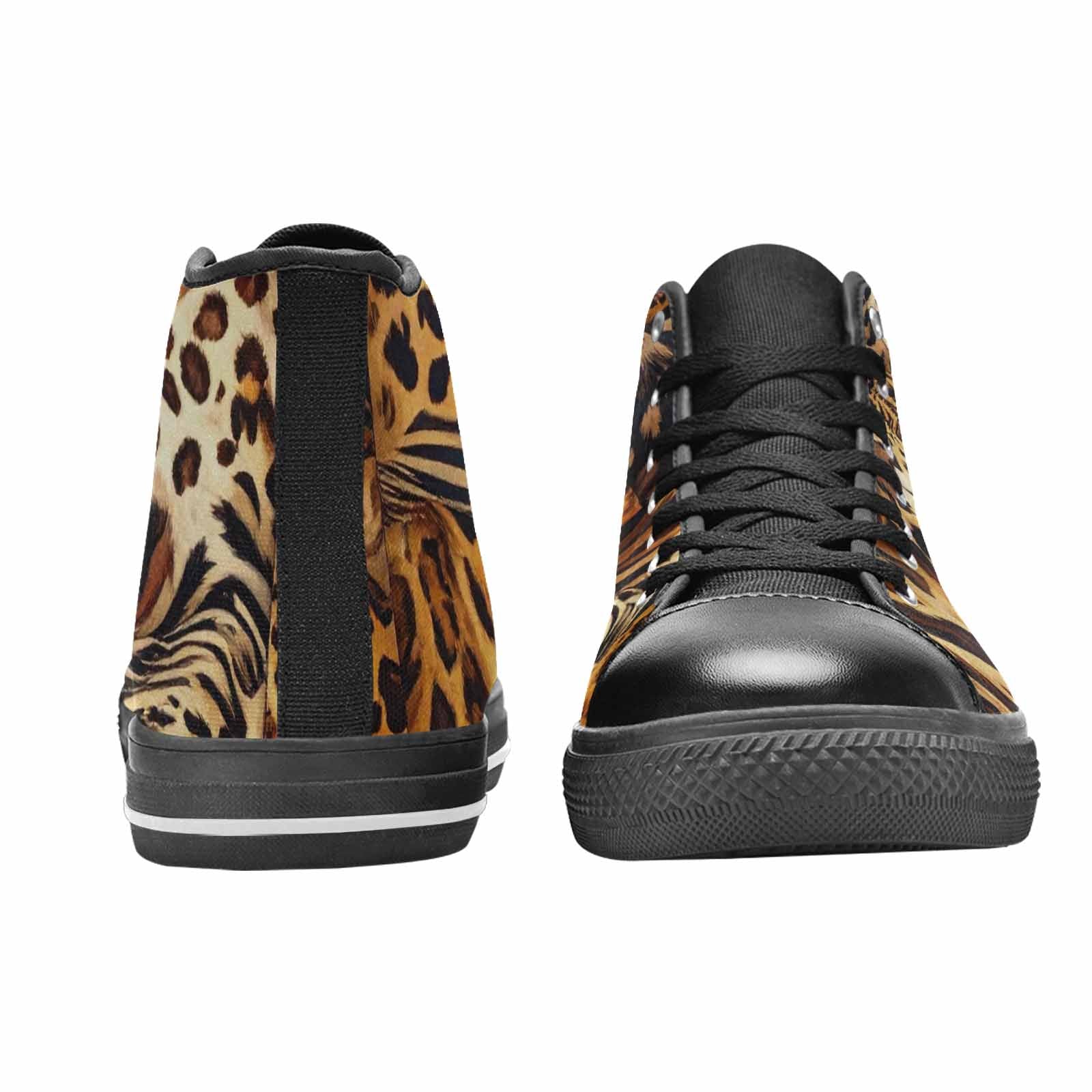 MEN'S Animal Print High Top Canvas Vivid Custom Shoes