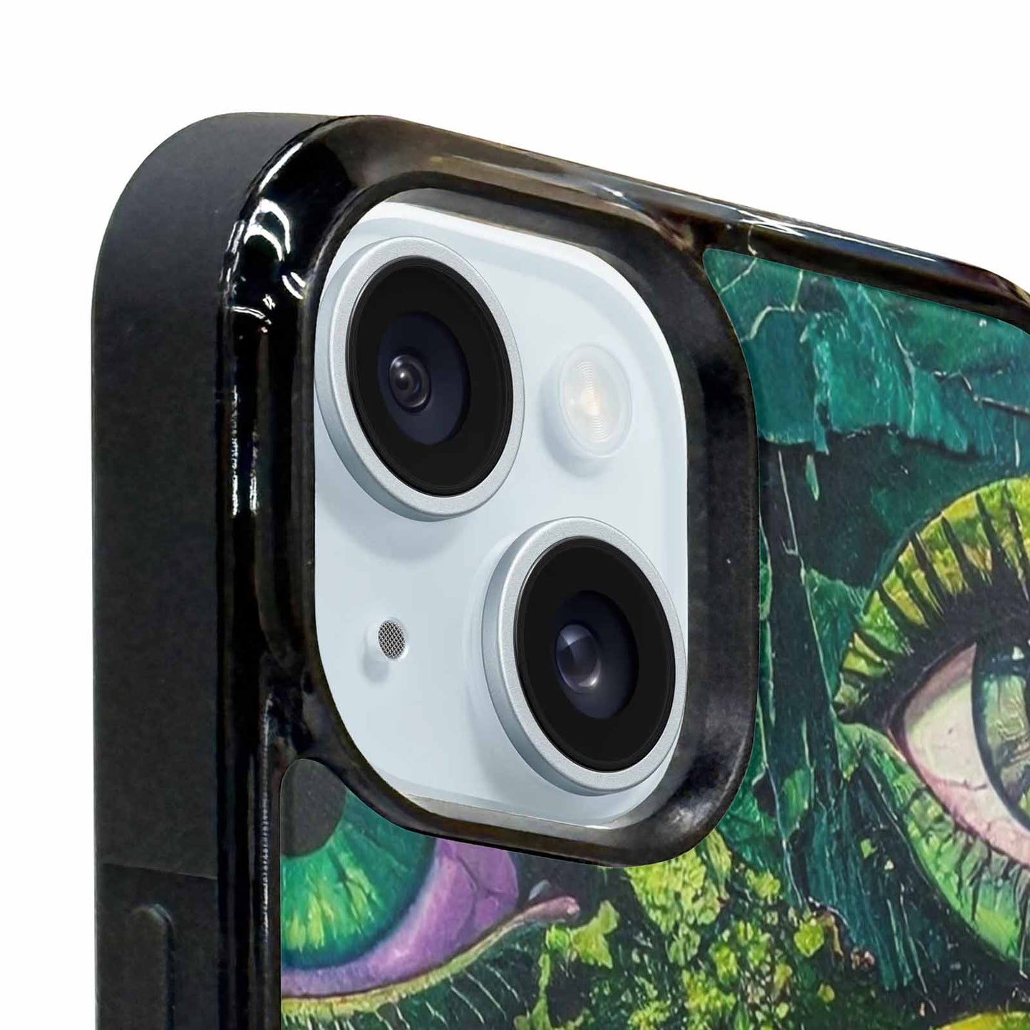 iPhone 15 Case — Reptile Eye Cartoon, Custom Made Phone Cover