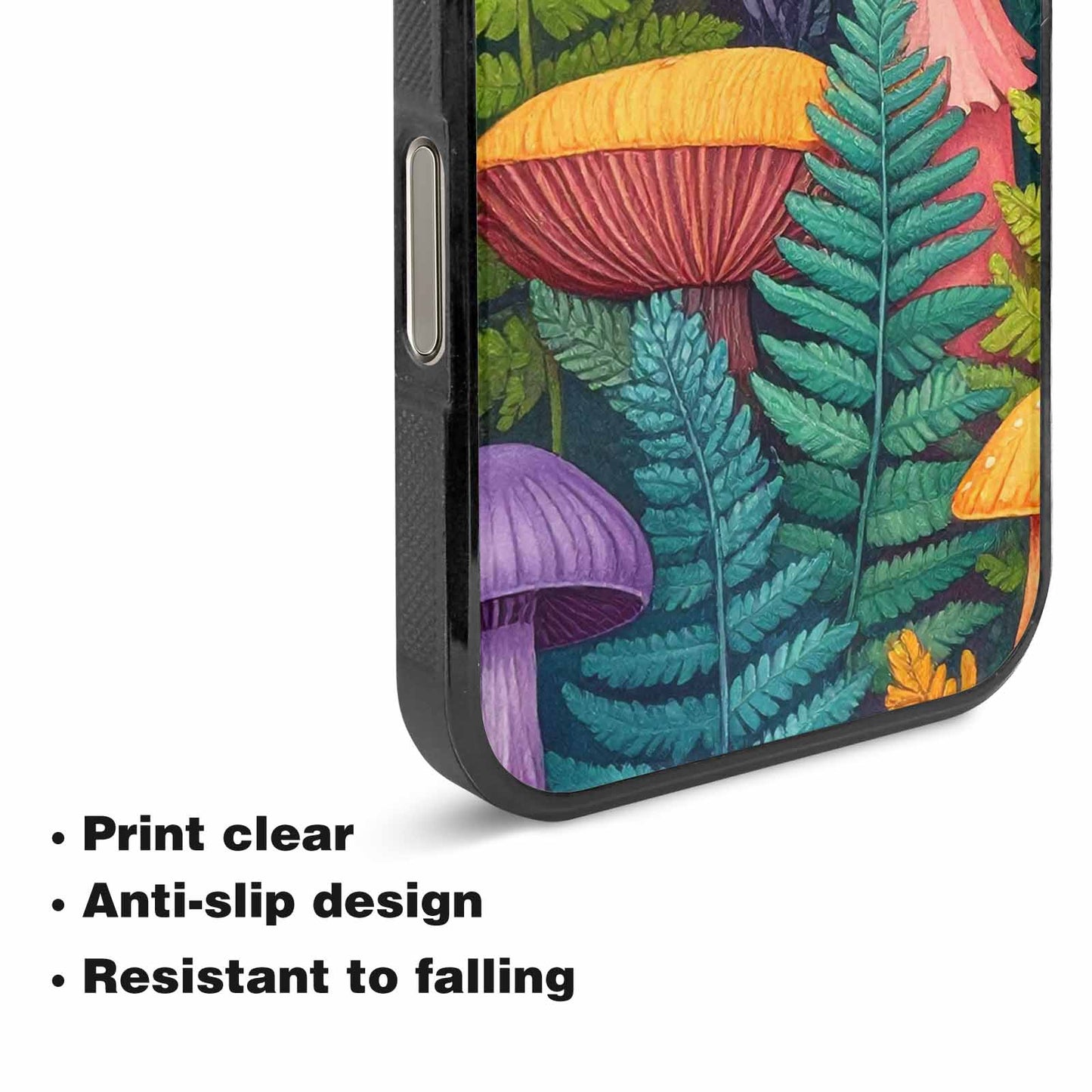 iPhone 16 Pro Case — Mushrooms Botanicalmushrooms P, Custom Printed Phone Case