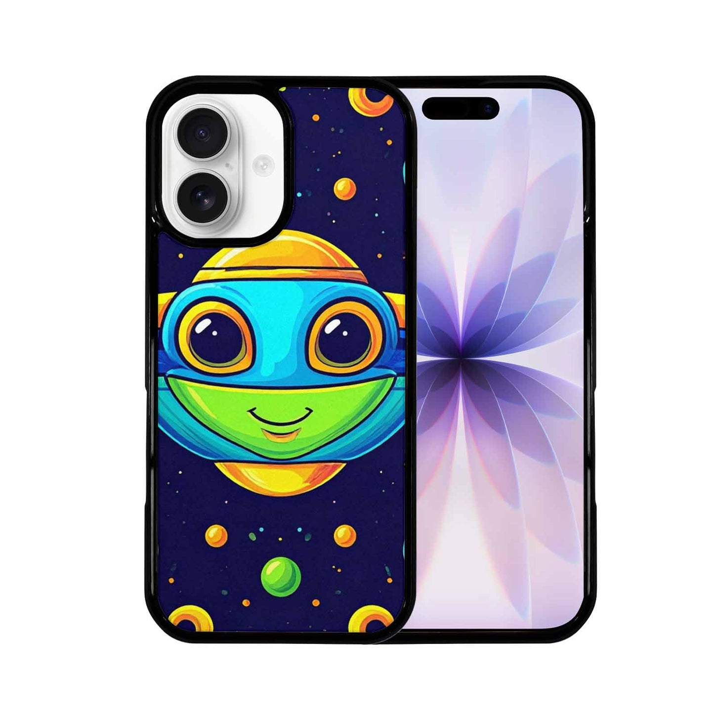 iPhone 17 Case — Alien Ufo Cartoon Art Alien Scifi, Custom Made Phone Cover