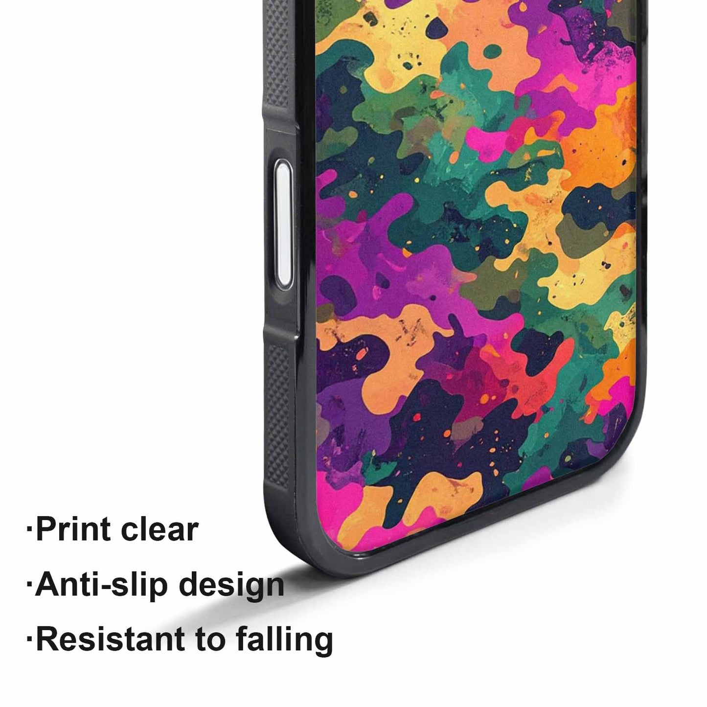 iPhone 17 Pro Max Case — Small Military Camouflage Blotch Camo, Original Design Phone Case